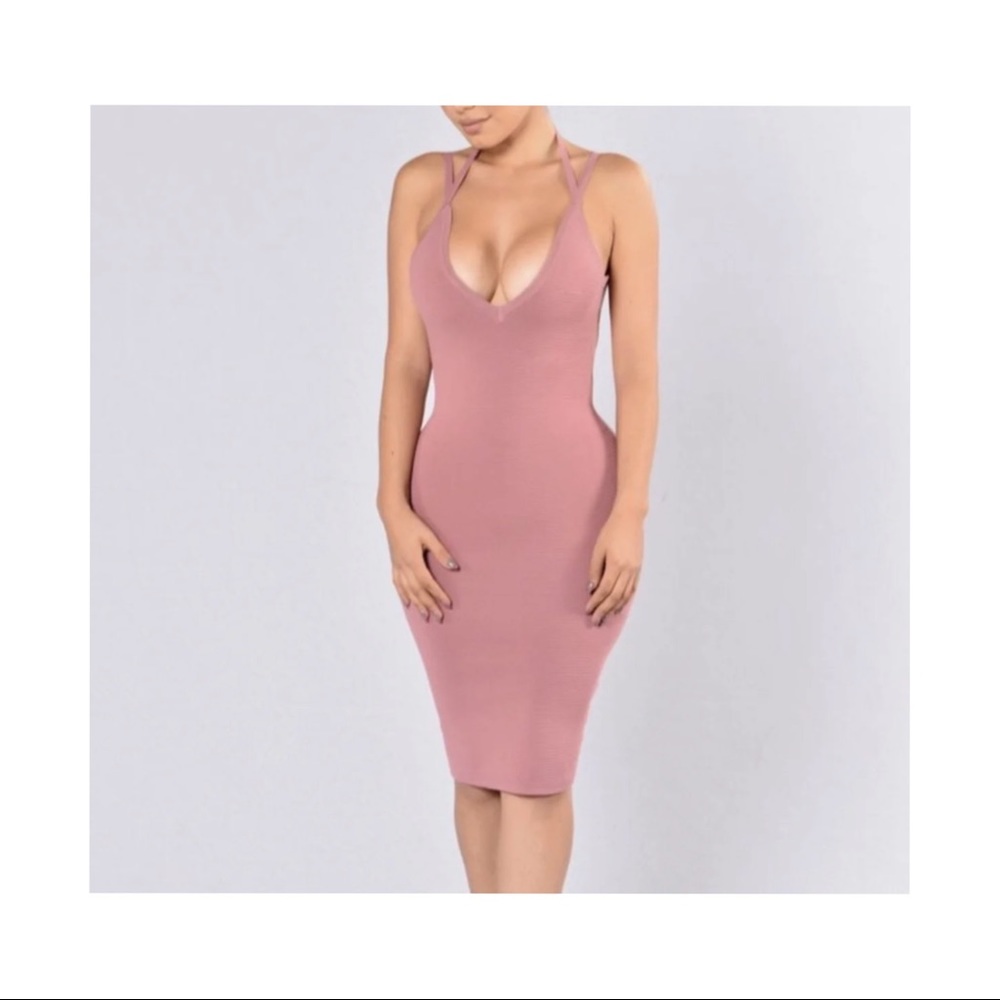 Fashion Nova Popping Bottles Dress - Mauve